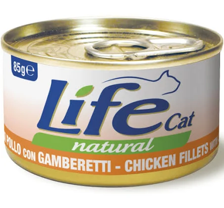 [FWF-LF-06433] Life Cat Wet Canned Chicken with Shrimps 85g