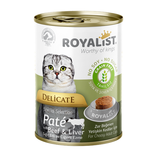 [FWF-RY-06458] Royalist Wet Cat Food with Beef & Liver Pate 400g
