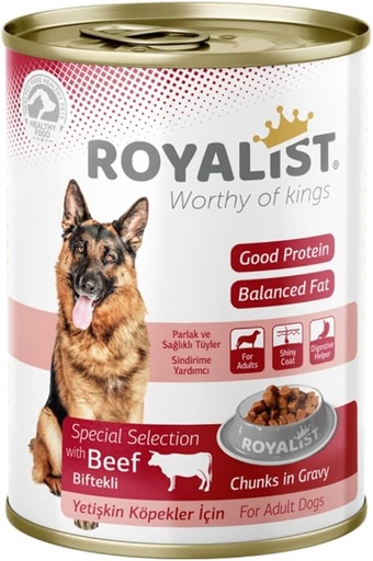 [FWF-RY-06465] Royalist Wet Food with Beef for Adult Dogs 400g