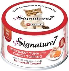 [FWF-SG-06481] Signature 7 White Meat Tuna & Carrot Topping  for Hairball Control 70g