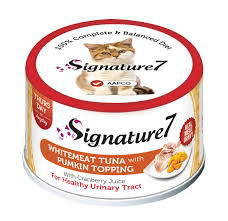 [FWF-SG-06482] Signature 7 White Meat Tuna & Pumpkin Topping with Cranberry Juice for Healthy Urinary Tract 70g