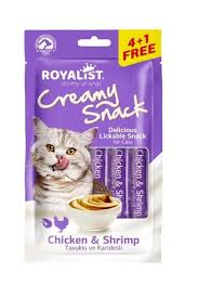 [TR-RY-06500] Royalist Creamy Treats for Cats - Chicken & Shrimps 75g (5×15g)