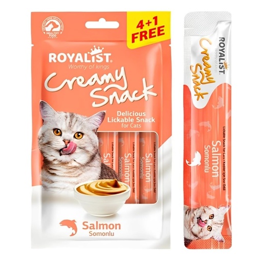 [TR-RY-06502] Royalist Creamy Treats for Cats - Salmon 75g (5×15g)