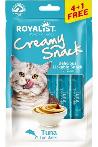 [TR-RY-06503] Royalist Creamy Treats for Cats - Tuna 75g (5×15g)