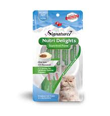 [TR-SG-06508] Signature 7 Treats for Cats - Chicken with Flaxseed for Immune System Support 60g