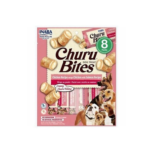 [TR-INA-03970] Inaba Churu Bites Chicken with Salmon 8X12g