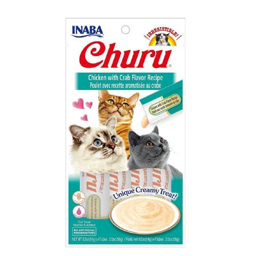 [TR-INA-03980] Inaba Churu Chicken with Crab Flavor 4X14g