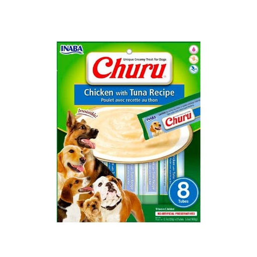 [TR-INA-03985] Inaba Churu Dog Chicken with Tuna 8X20g