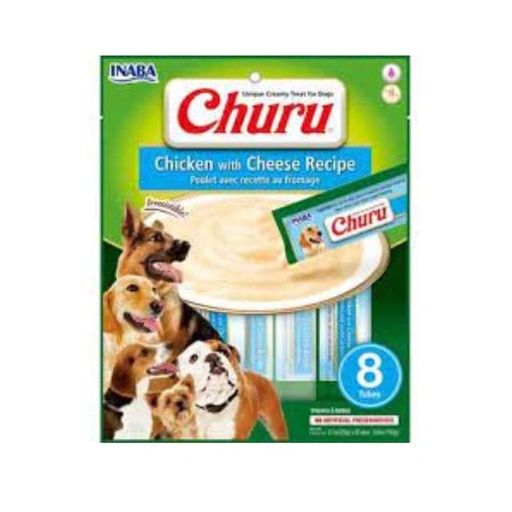 [TR-INA-03983] Inaba Churu Dog Chicken with Cheese 8X20g