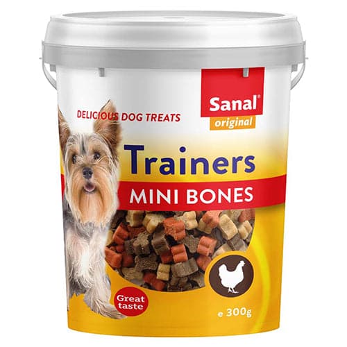 [TR-SAN-04237] Sanal Trainers Mini Bones Chicken for Dogs 300g