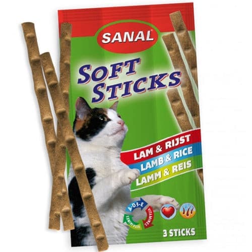 [TR1SAN0091] Sanal Lamb Soft Sticks for Cats 3X15g