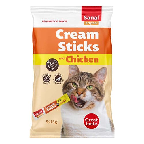 [TR1SAN0080] Sanal Cream Sticks Chicken 5X15g