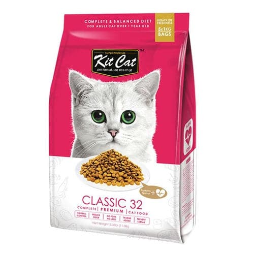 [DF-KC-01001] Kit Cat Classic 32 (Taurine Added) Dry Cat Food 1.2Kg