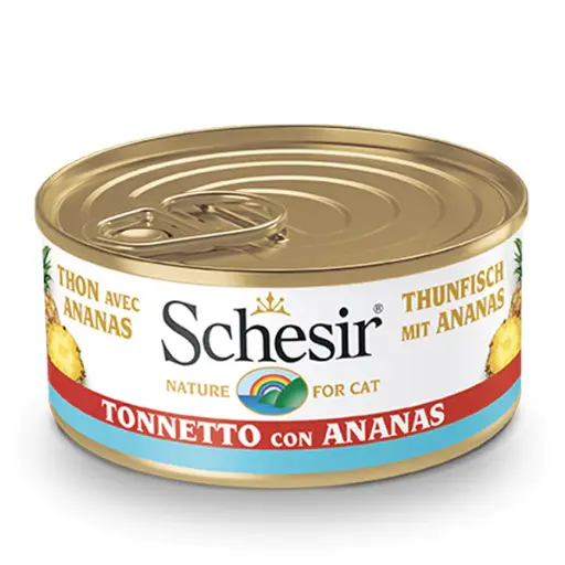 [FO1SCH0367] Schesir Cat Tuna with Pineapple Fruit Can 75g