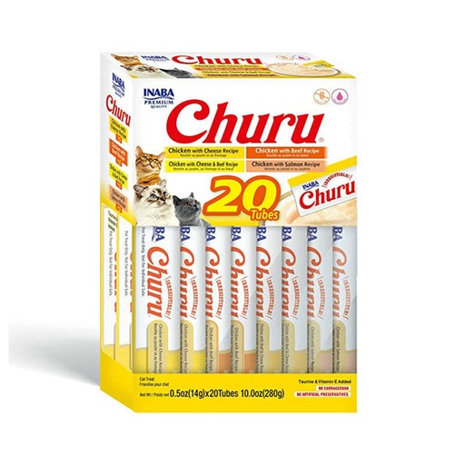 [TR-INA-03972] Inaba Churu Chicken & Beef Variety 20 X 14g