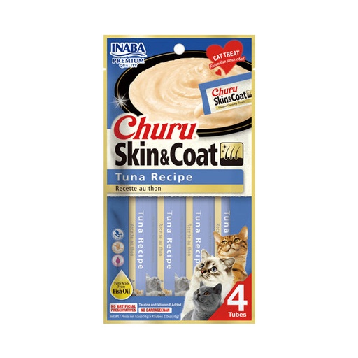 [TR-INA-03996] Inaba Churu Skin & Coat Tuna 4X14g