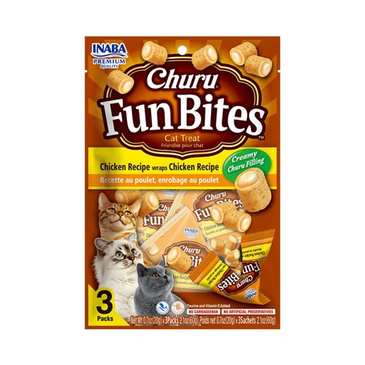 [TR-INA-03987] Inaba Churu Fun Bites Cat Treats 3X20g
