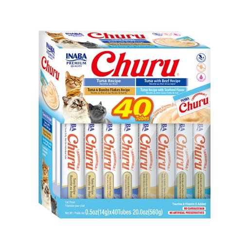 [TR-INA-04000] Inaba Churu Tuna Variety 40 X 14g