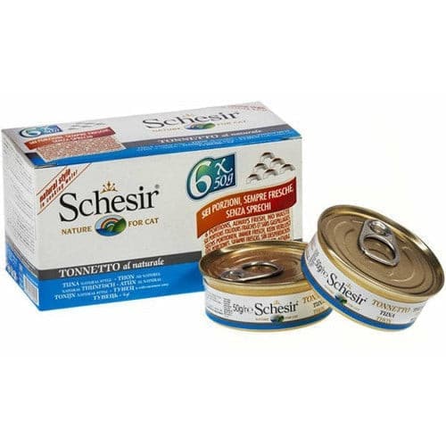 [FO1SCH0341] Schesir Cat Multipack Tuna Nt Style in Cooking Water 6X50g