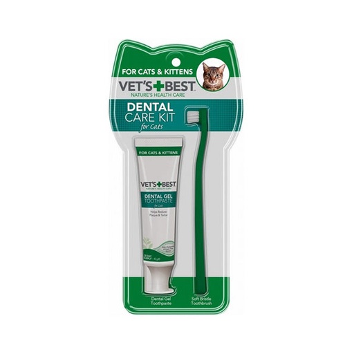 [HE1VB0403] Vet's Best Dental Care Kit for Cats 
