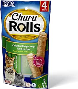 [TR-INA-03975] Inaba Churu Chicken Rolls Tuna 4X10g