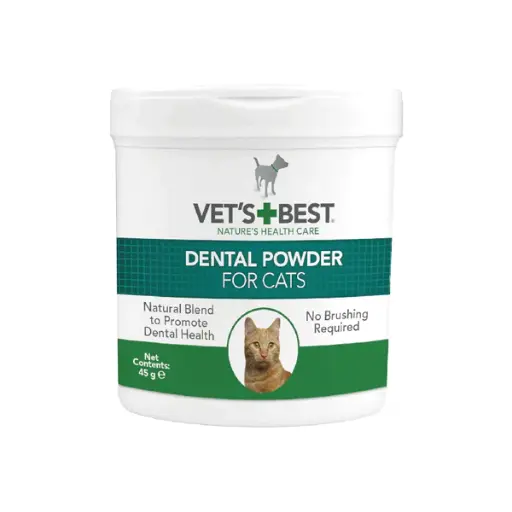 [HE1VB0398] Vet's Best Advanced Dental Powder for Cats 45G