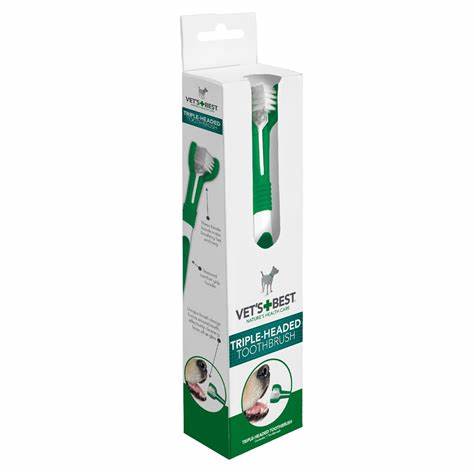 [HE1VB0409] Vet's Best Triple Headed Toothbrush 