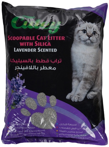 [LT-CUT-00083] كيوتي كات رمل جل بالسيليكا برائحة اللافندر 1.59 كغم