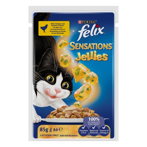[WF-PUR-04886] Felix Sensation Chicken Spinach 85g