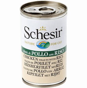 [WF-SCH-05384] Schesir Cat Chicken Fillets with Rice 140g