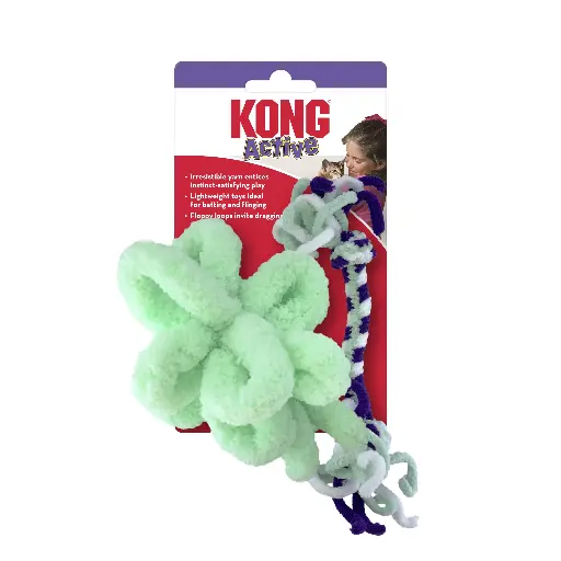 [TO-KG-05811] Kong - Cat Active Rope 2-Pk Mint & Purple