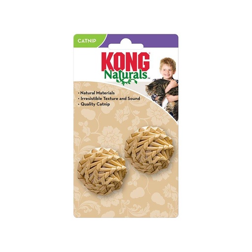 [TO-KG-05817] كونج للقطط كرات القش الطبيعية عبوة من 2