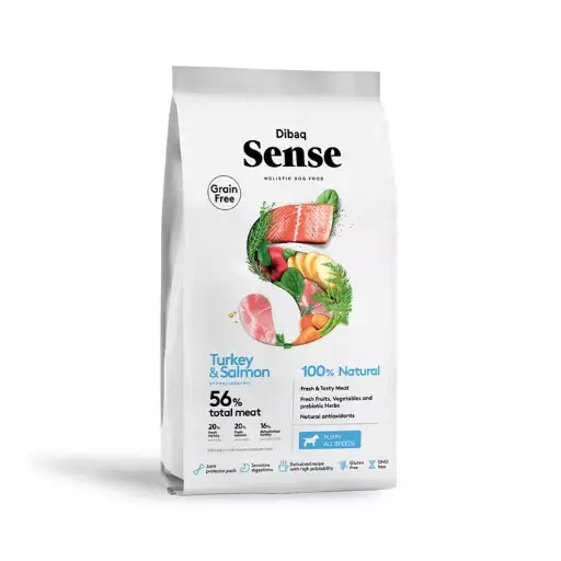 [DF-DS-01790] Dibaq Sense - Puppy Complete Food, Grain Free,  Made With Turkey & Salmon 