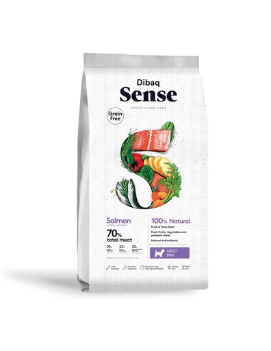 [DF-DS-01789] Dibaq Sense Mini - Small Breed Dog Complete Food, Grain Free, Made With Salmon
