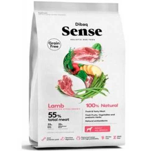 [DF-DS-01781] Dibaq Sense - Adult Dog Complete Food, Grain Free, Made With Lamb 