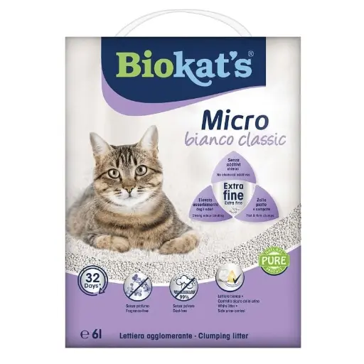 [CLL-BK-00351] Biokat's Micro Bianco Classic Cat Litter 6L