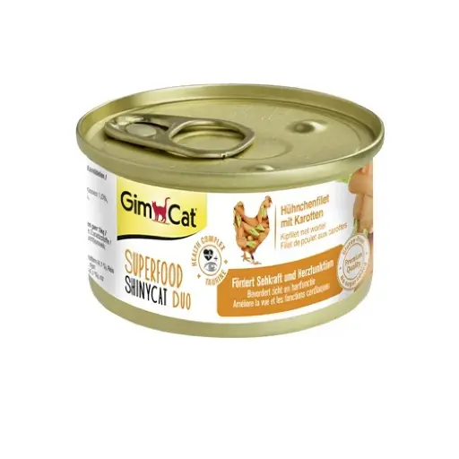 [FWF-GC-05783] GimCat Super Food Shiny Cat Duo Chicken Filet With Carrots 70g